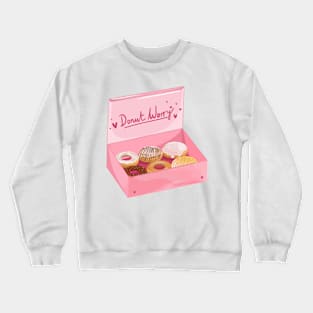 Donut box of help Crewneck Sweatshirt